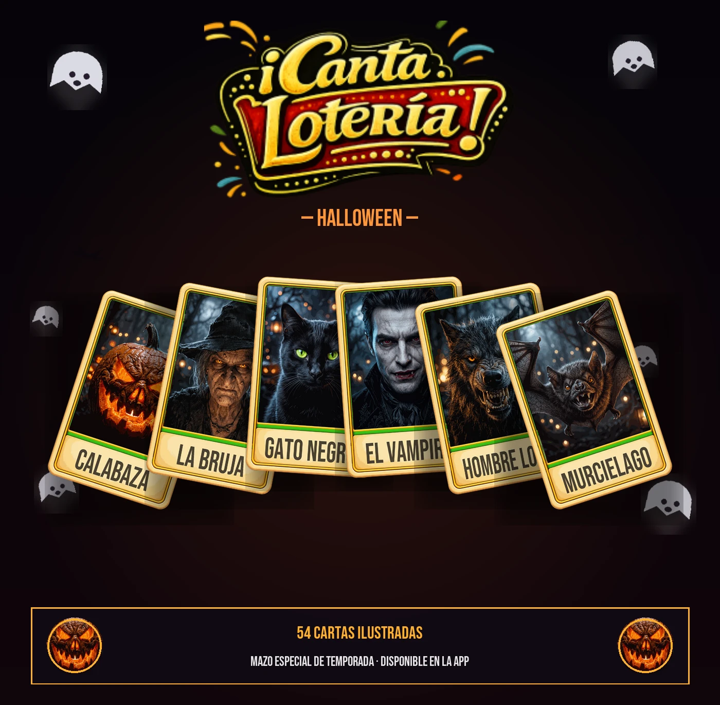 Mazo de Halloween - Canta Lotería